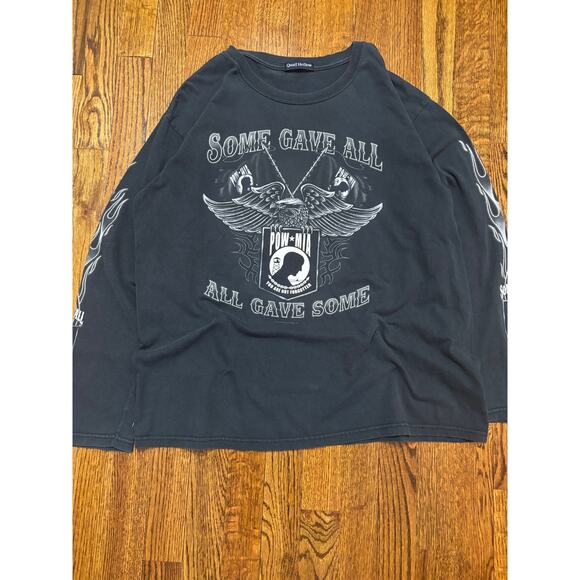 goodfellow Other - Goodfellow XL Black Long Sleeve Shirt POW MIA Some Gave All Graphic Tee